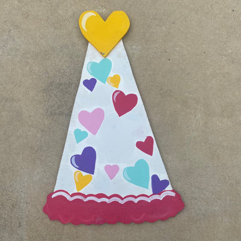 Hearts Party Hat